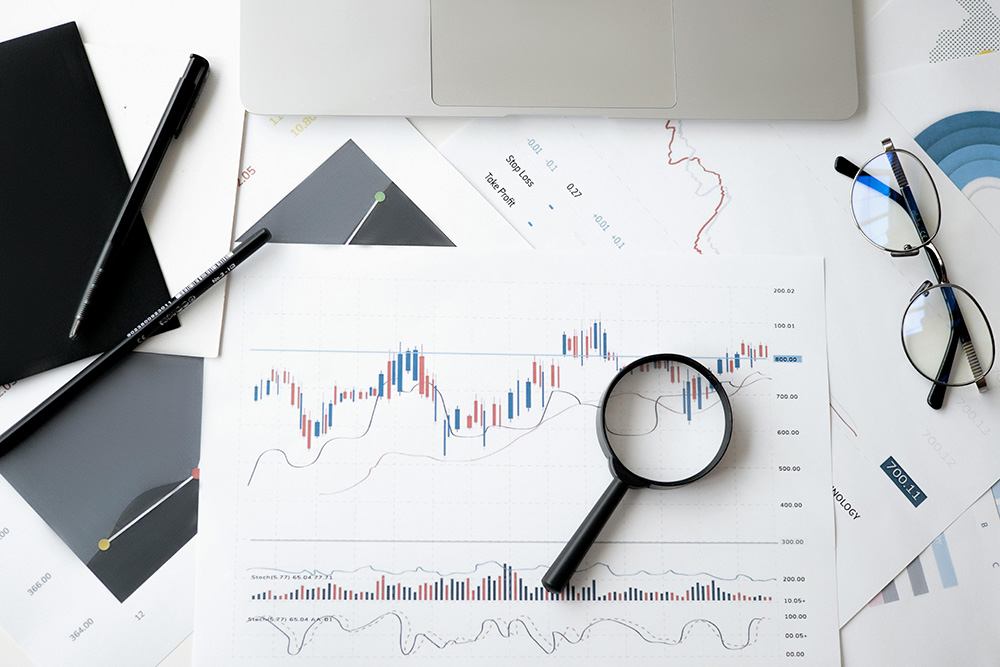 charts and graphs showing increased economic impact