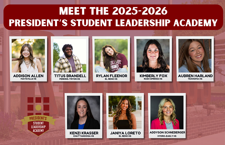 Eight smilling students