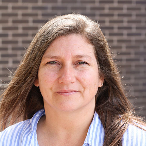 Woman with long brown hair