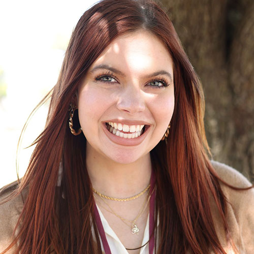 woman with long red hair